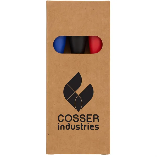 3-Piece Recycled Dry Erase Marker Set