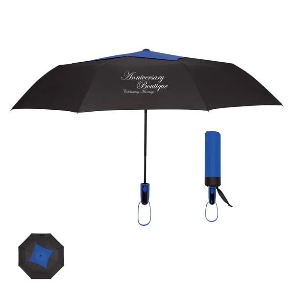44" Arc Telescopic Diamond Top Vented Umbrella