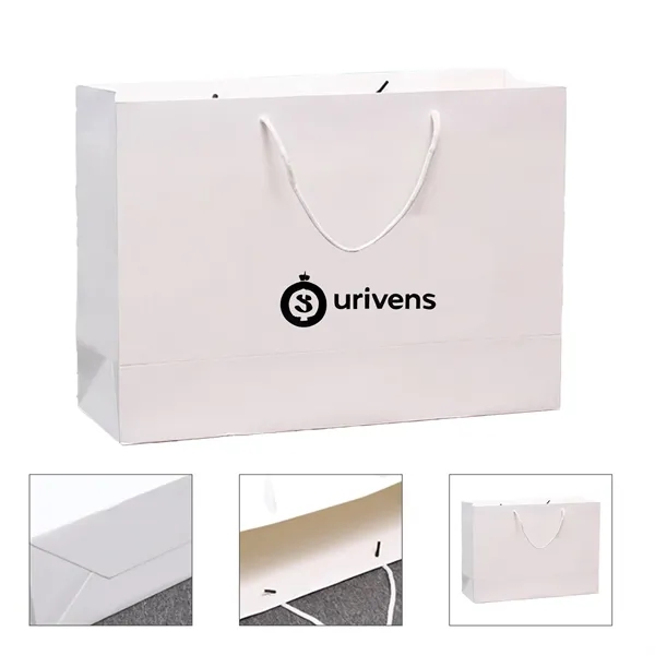 Custom Matte Laminated Euro Tote Bag 13.75" x 4"  11"
