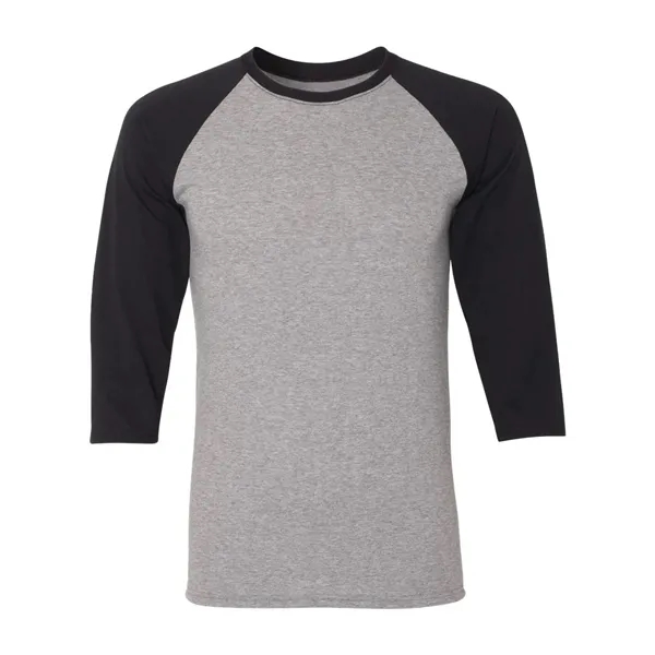 JERZEES Unisex Triblend Three-Quarter Raglan Baseball T-S...