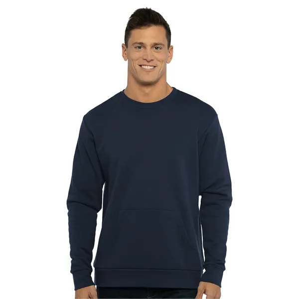 Next Level Unisex Santa Barbara Pocket Crewneck Sweatshirt