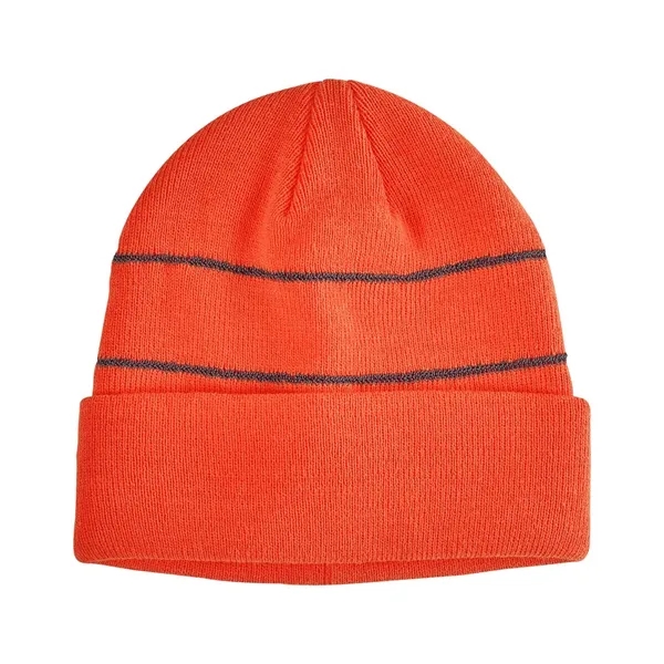 Big Accessories Reflective Cuffed Beanie