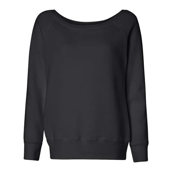 BELLA + CANVAS Women's Sponge Fleece Wide Neck Sweatshirt