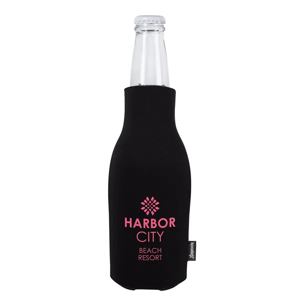 Koozie® Zip-Up Bottle Cooler with Opener