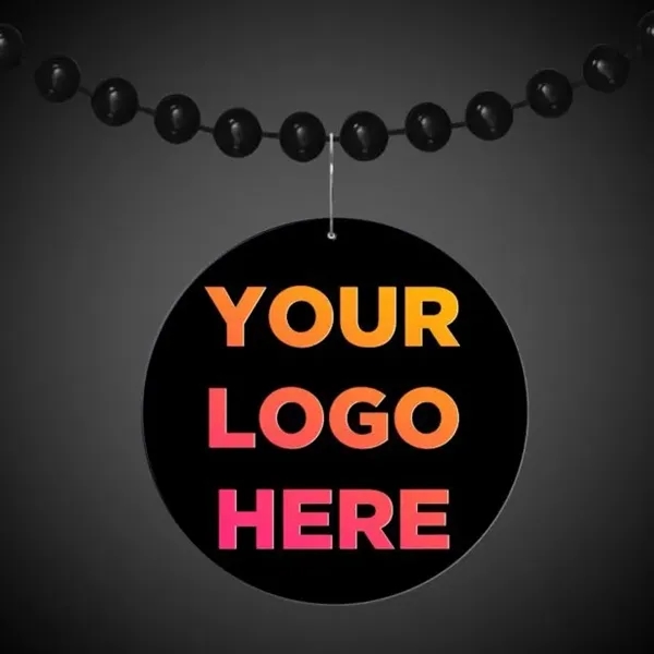 Black 2 1/2" Medallion Badge