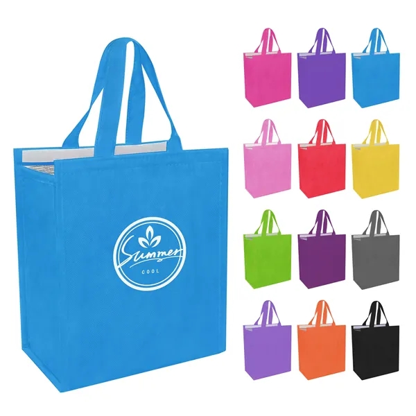 Non Woven Insulated Cooler Tote Bag 9"x5.9"x10.6"