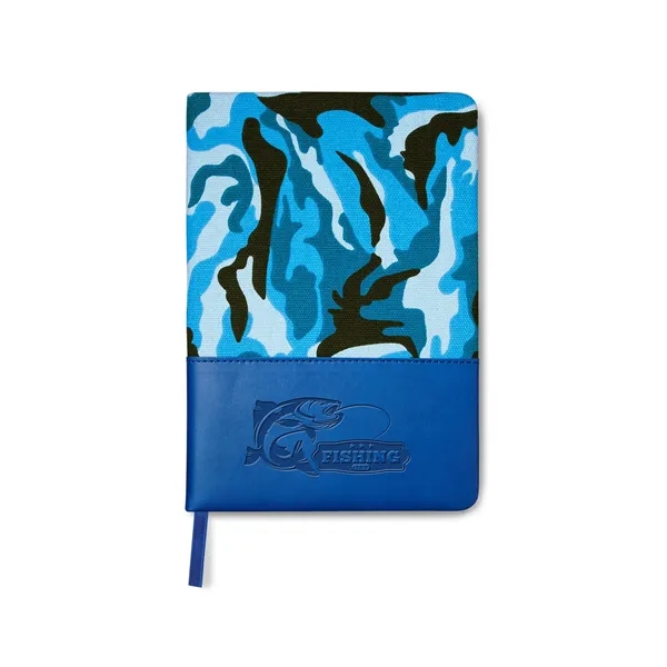 Hardcover Camo Canvas Journal Notebook 5.78" X 8.35"