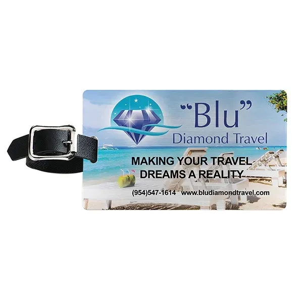 Kingcobra Brushed Aluminum Kwik Seal® Luggage Tag