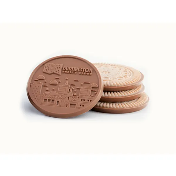 Four-Bite Sugar Cookie with Custom Engraved Chocolate