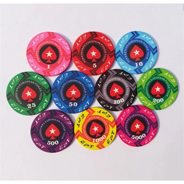 Custom promotional cheap clay poker chips