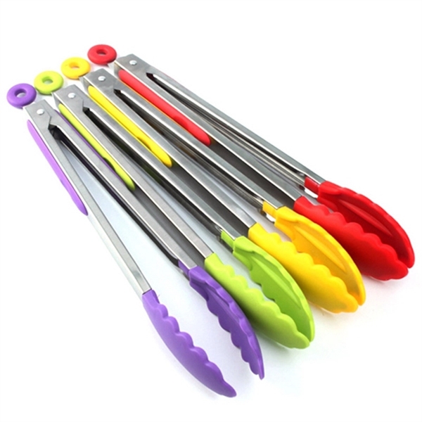 Silicone Kitchen Tongs with Stand
