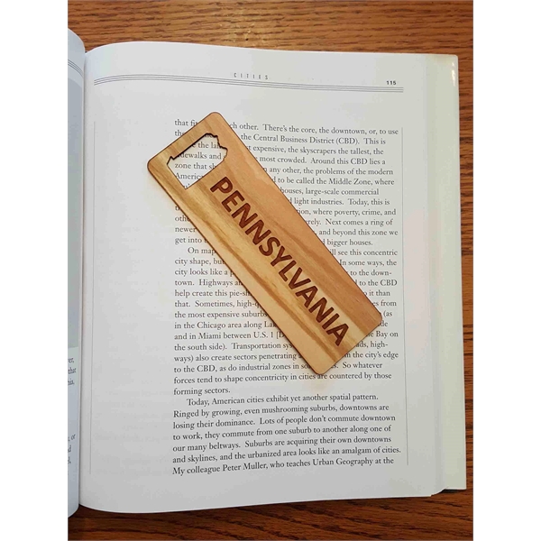 1.5" x 5.75" - Pennsylvania Hardwood Bookmarks