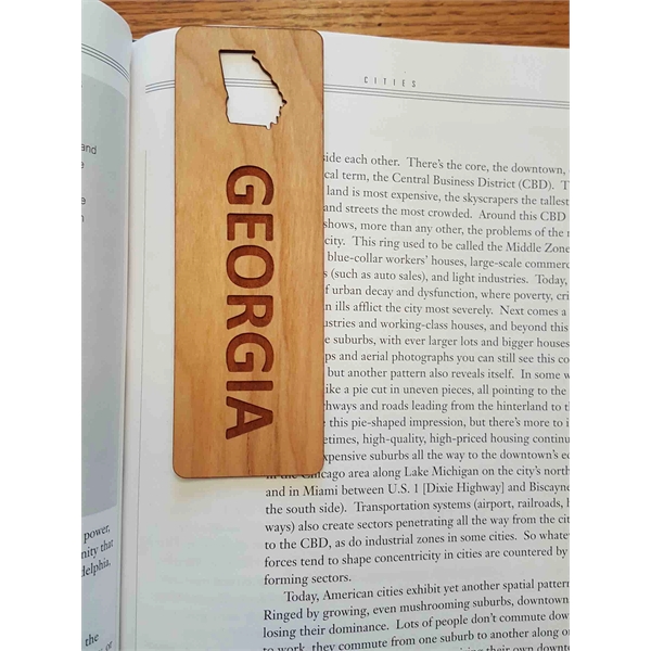 1.5" x 5.75" - Georgia Hardwood Bookmarks