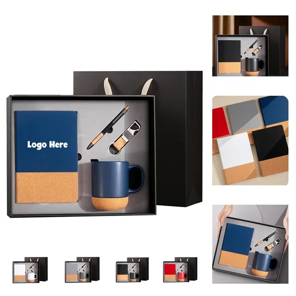 MOQ1 Executive Gift Set with Notebook, Keychain, Pen & Mug i