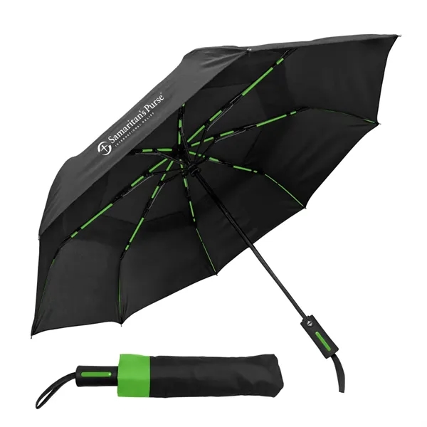 The Vented Accent Folding Umbrella-42" Arc, Auto Open/Close