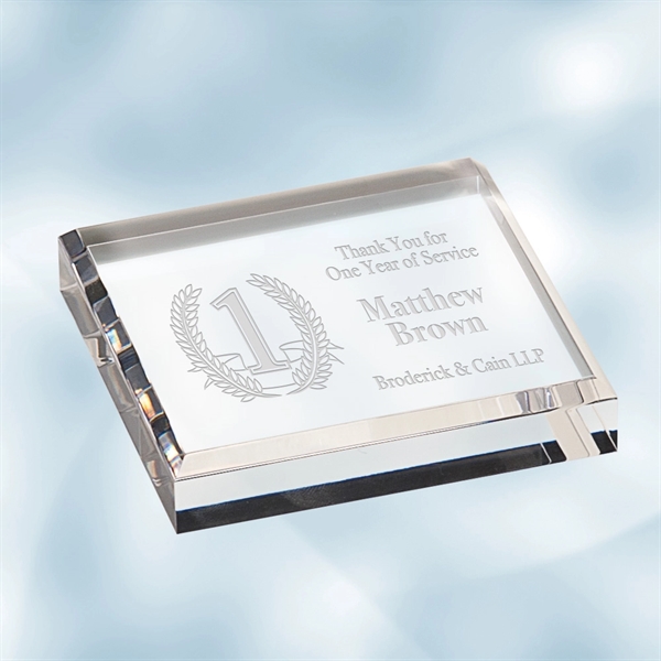 Acrylic Square Paperweight