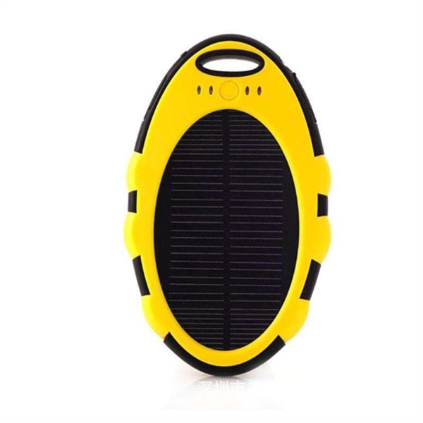 Oval 5000mAh Solar Power Bank