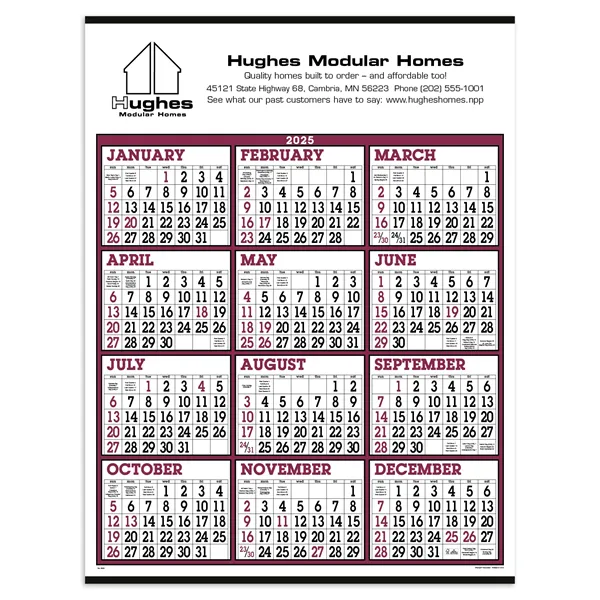 Triumph® Calendars Big Numbers Span-A-Year Calendar