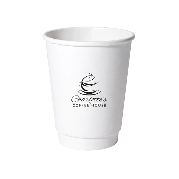 12 oz Double Wall Insulated Paper Cup White