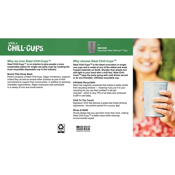 Recyclable Steel Chill-Cups™ 16oz