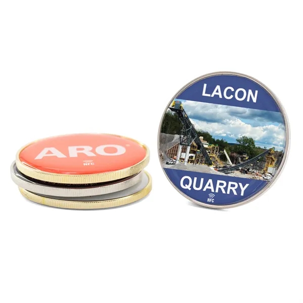 NFC Challenge Coins w/ Coin-Edge (2")