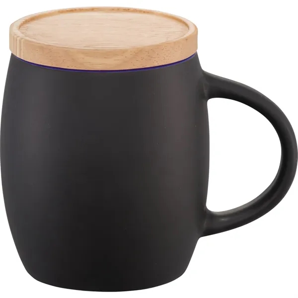 Hearth Ceramic Mug FSC®100% Wood Lid/Coaster 15oz