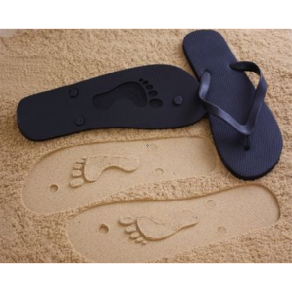 Customized Flip Flops with Talking Footprint