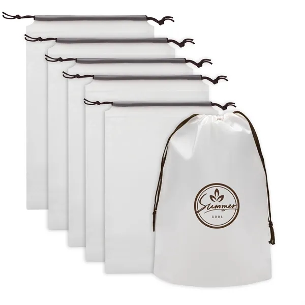 Custom Frosted EVA Clear Drawstring Bag Multi Use