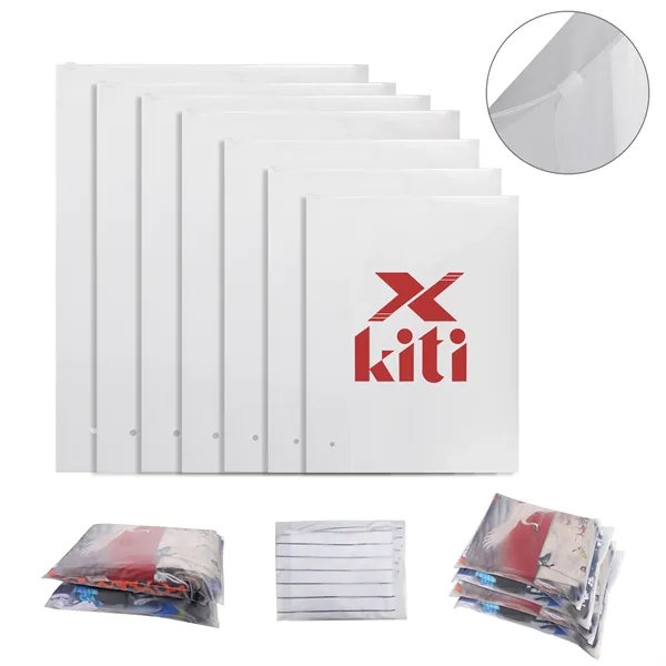 Large Matte Frosted Zip Lock Storage Bag