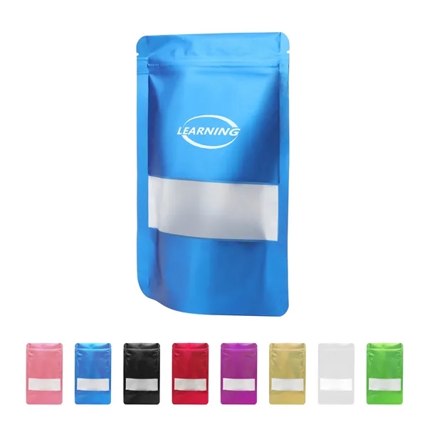 Aluminum Foil Stand Up Ziplock Food Packaging Bag 4.7"x7.9"