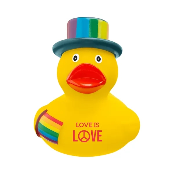 Rainbow Pride Rubber Duck.