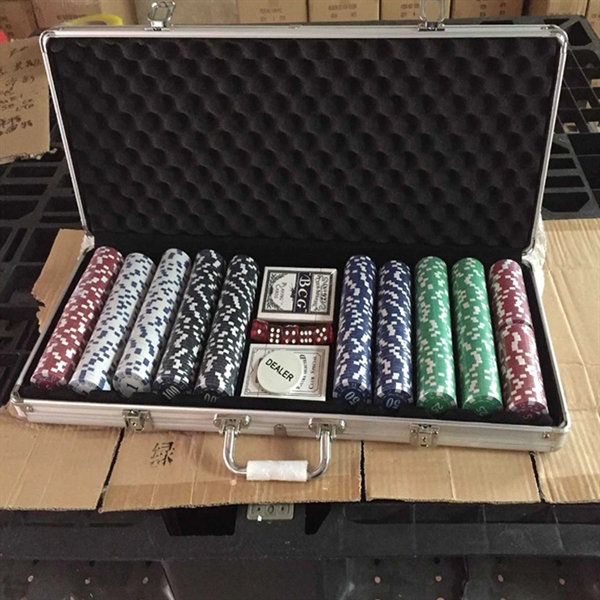 Aluminum Case Poker Set W/  500 Chips