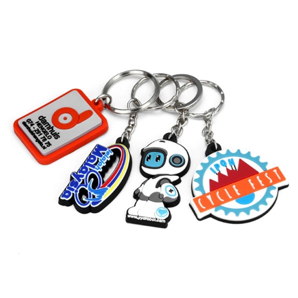 Customized PVC rubber keychain