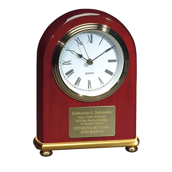 JAFFA® Rosewood Arch Clock