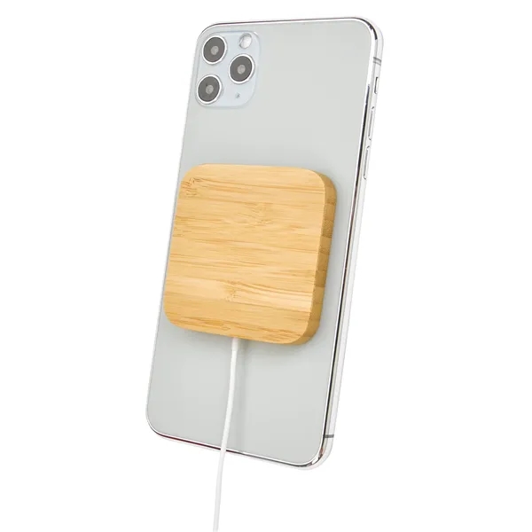 Good Value™ Bamboo Magnet-Hold 15W Wireless Charger