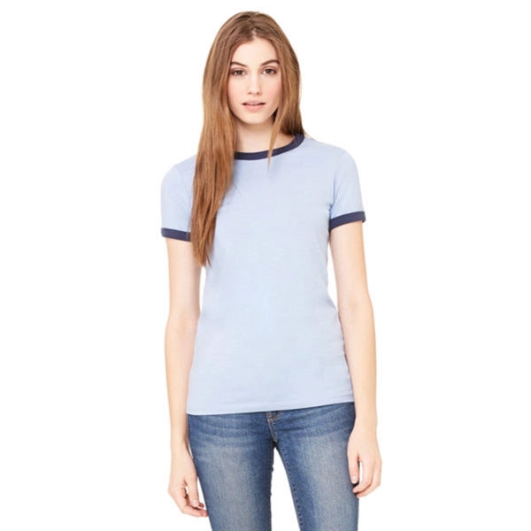 Bella Women's Heather Jersey Ringer T-Shirt