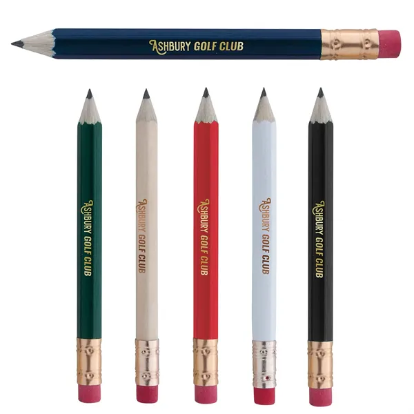 Hex Golf Pencil with Eraser