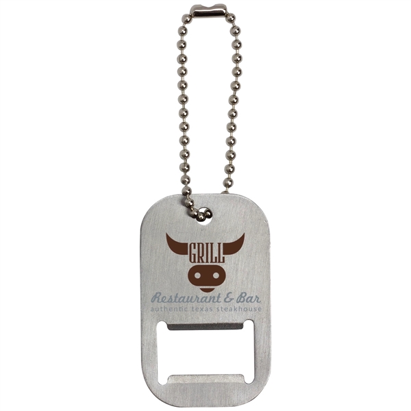 Dog Tag Bottle Opener Keytag