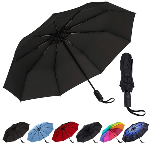 42" Arc Repel Windproof Travel Umbrella with Teflon Coating