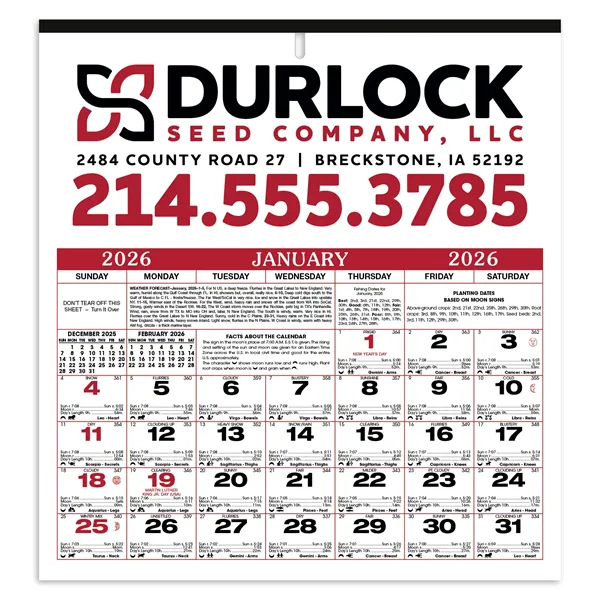 Skinner & Kennedy® Almanac Calendar