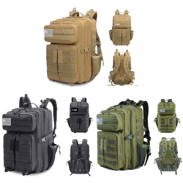 Heavy Tactical Backpack with Embroidered Custom Logo
