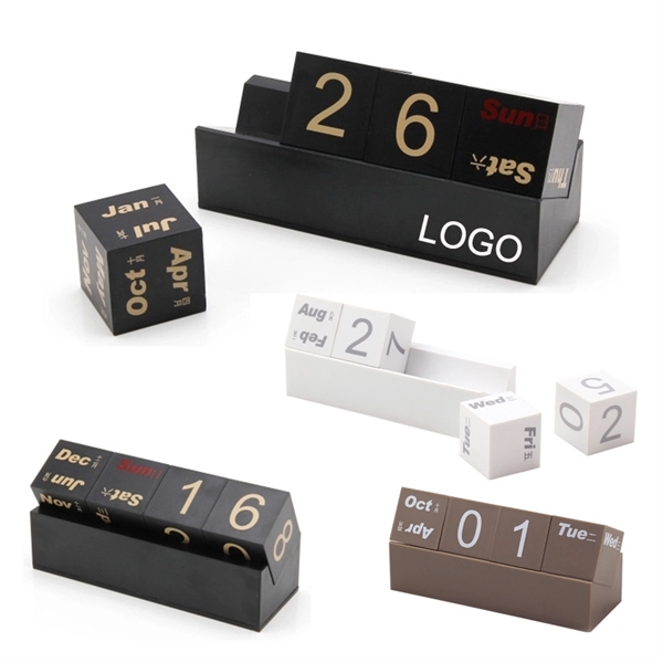 Creative Four Blocks Desk Perpetual Calendar