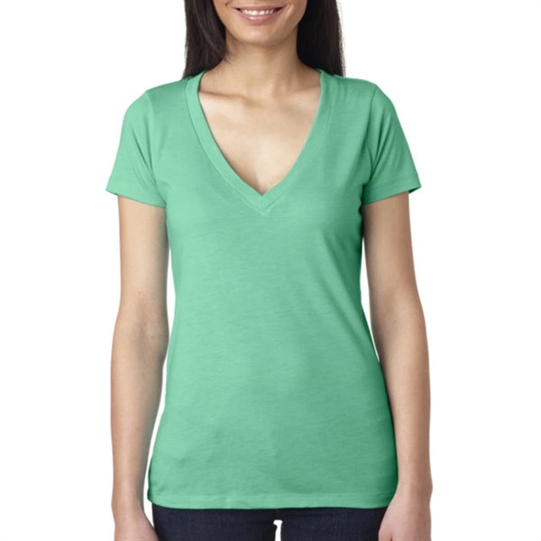Next Level Ladies' Triblend Deep V-Neck Tee