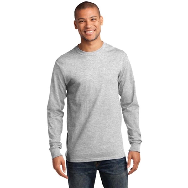Port & Company Long Sleeve Essential T-Shirt - Light/Heather