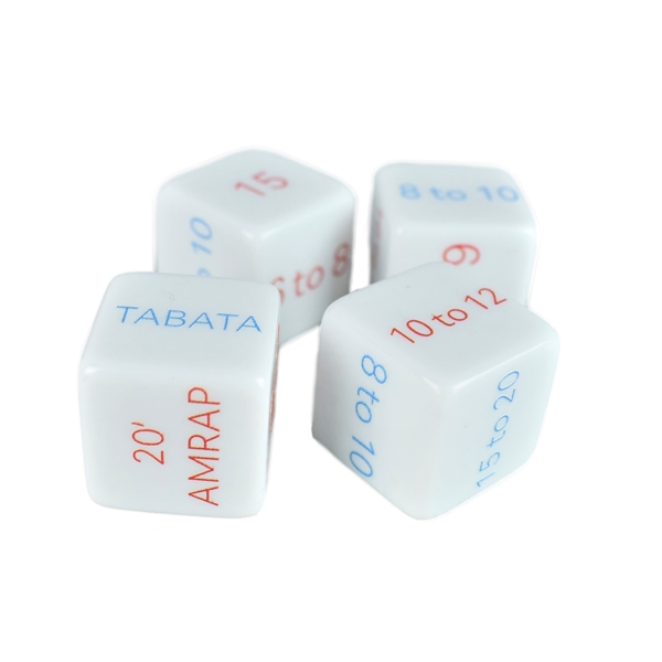19mm White Dice with 6 Custom Sides