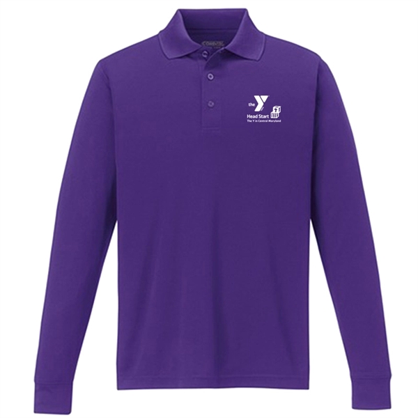 Head Start Mens Performance Long-Sleeve Polo - Associates