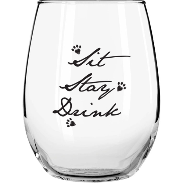 15 oz. Stemless Glass