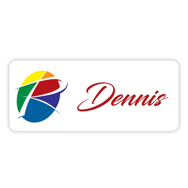 Medium UV Imprint Spectrum Badges With Personalization