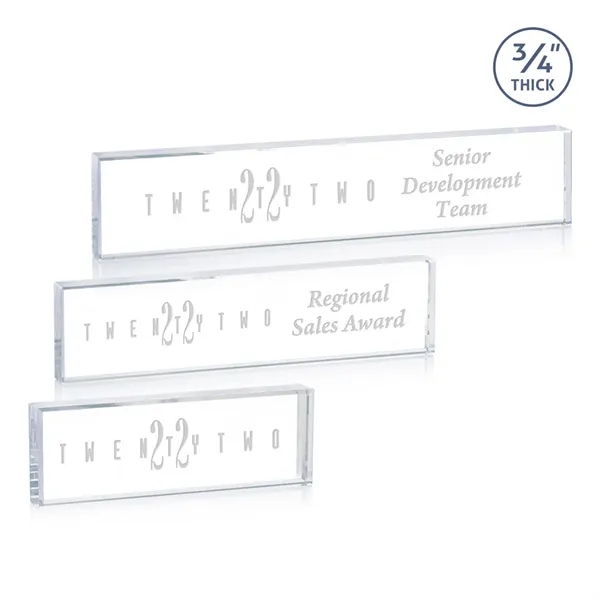 Lancaster Nameplate - Deep Etch