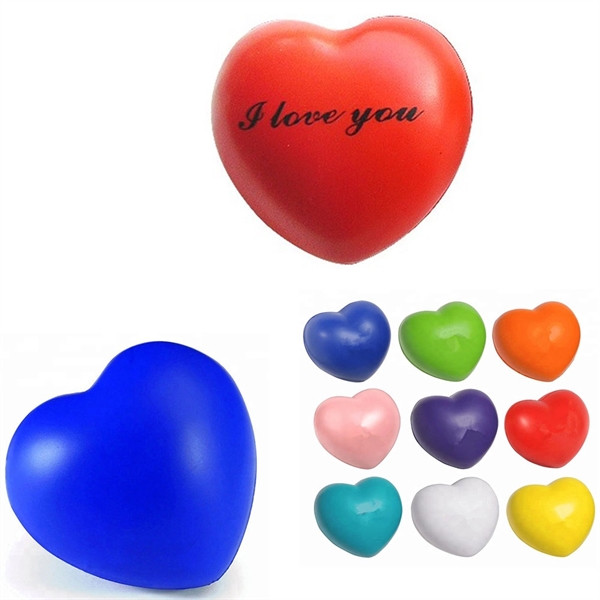 PU Foam Heart Shaped Stress Ball